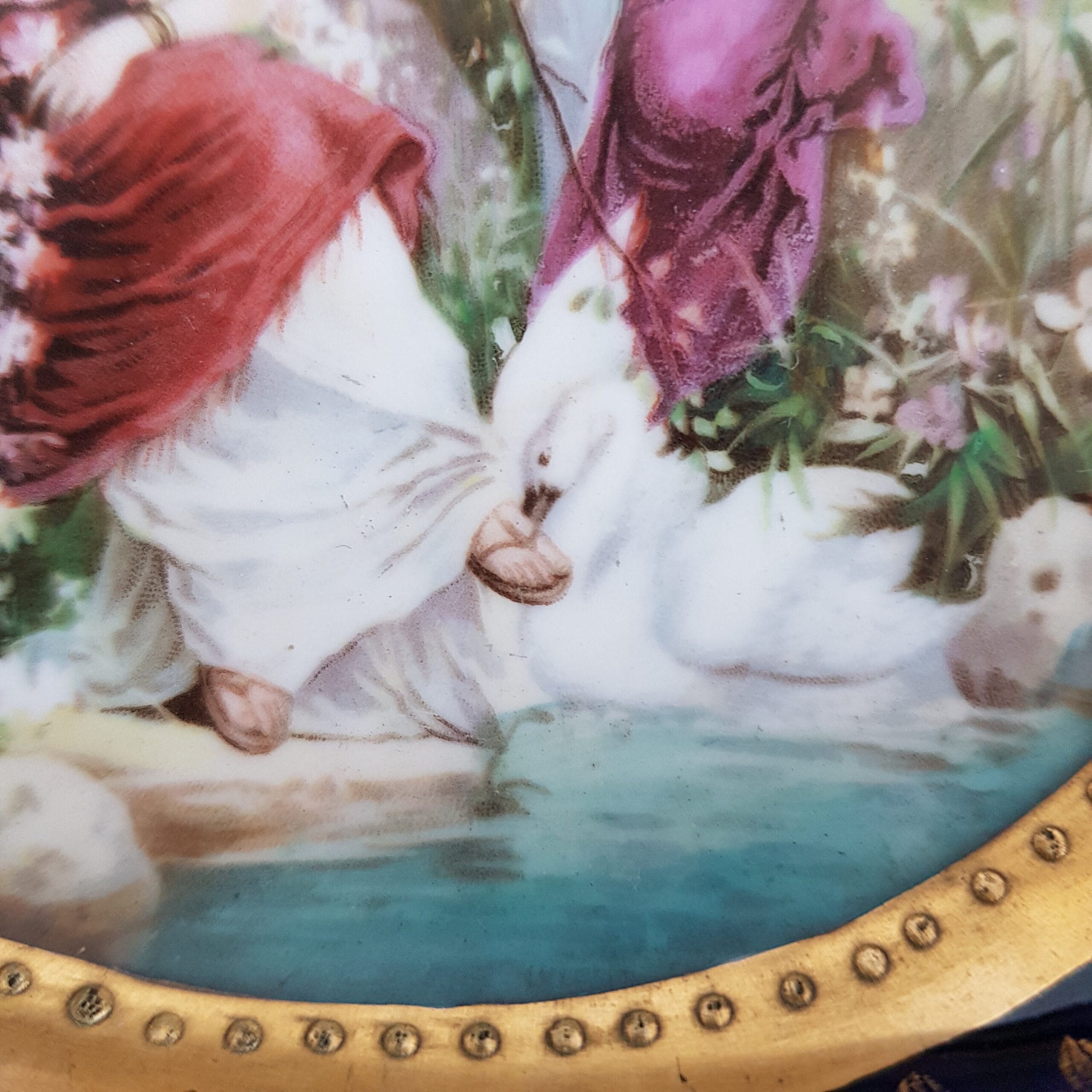 Cobalt Blue Porcelain Oval Tray with Handles, Royal Vienna Alexandra Works, Gilded Gold Trim, Austria, NR 5731, Kitchen Accent