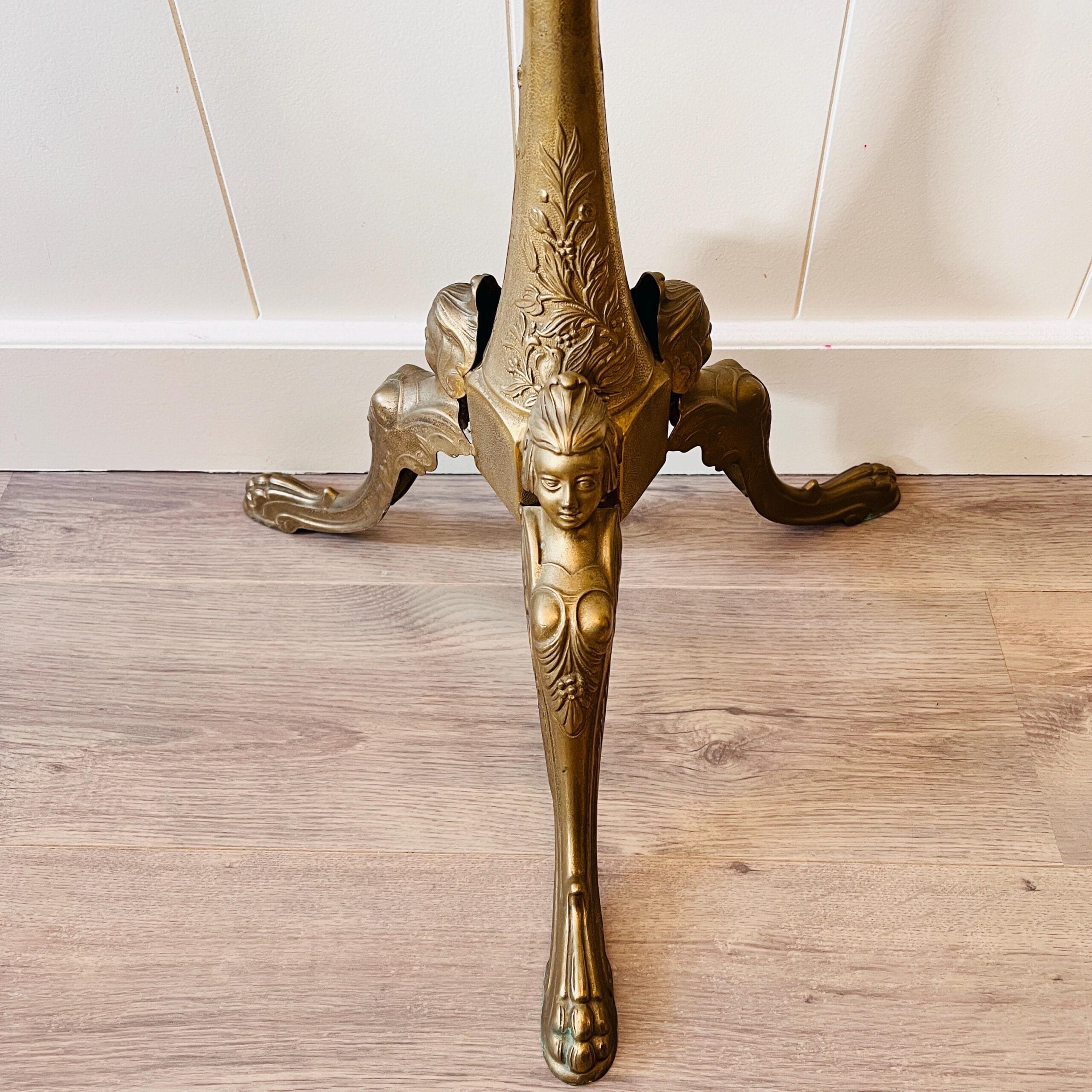 Brass and Marble Coat Rack with 4 Hooks, 60s Italian Hallway Stand, Hollywood Regency Entryway Accent Furniture