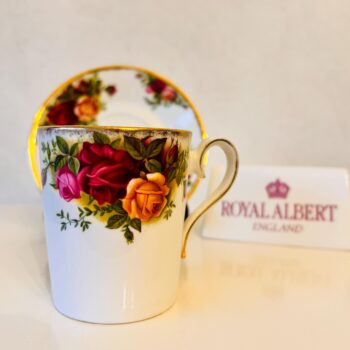 duplicate - Royal Albert Mokka Cup and Saucer – Old Country Roses, English Porcelain, LTD