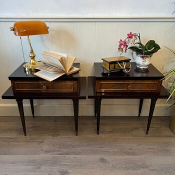 duplicate - French Provincial Nightstands – Pair of Wooden Bedside Cabinets with Storage, Elegant Bedroom Tables