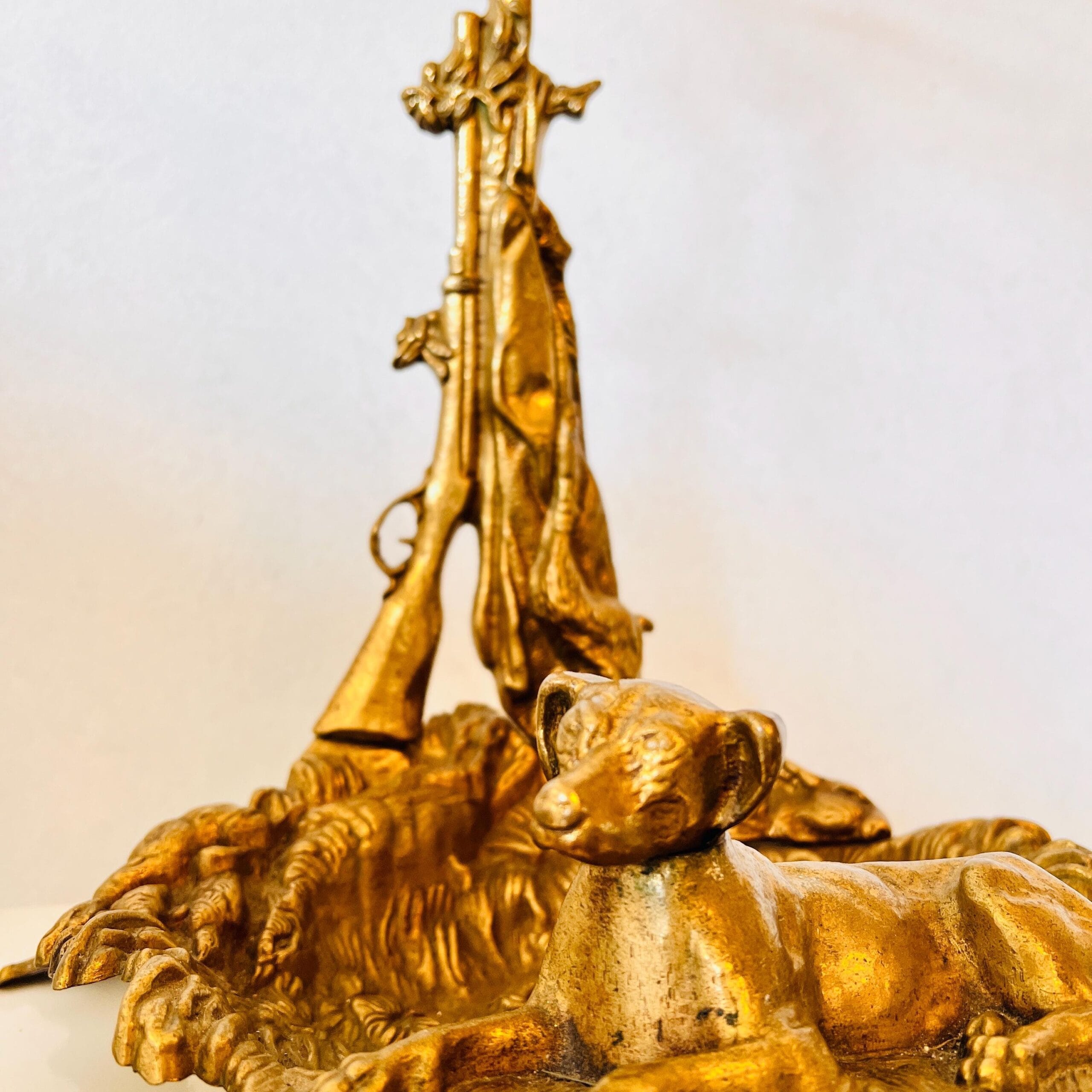 Brass Umbrella Stand – Vintage Cane or Fireplace Tool Holder, Hollywood Regency Style