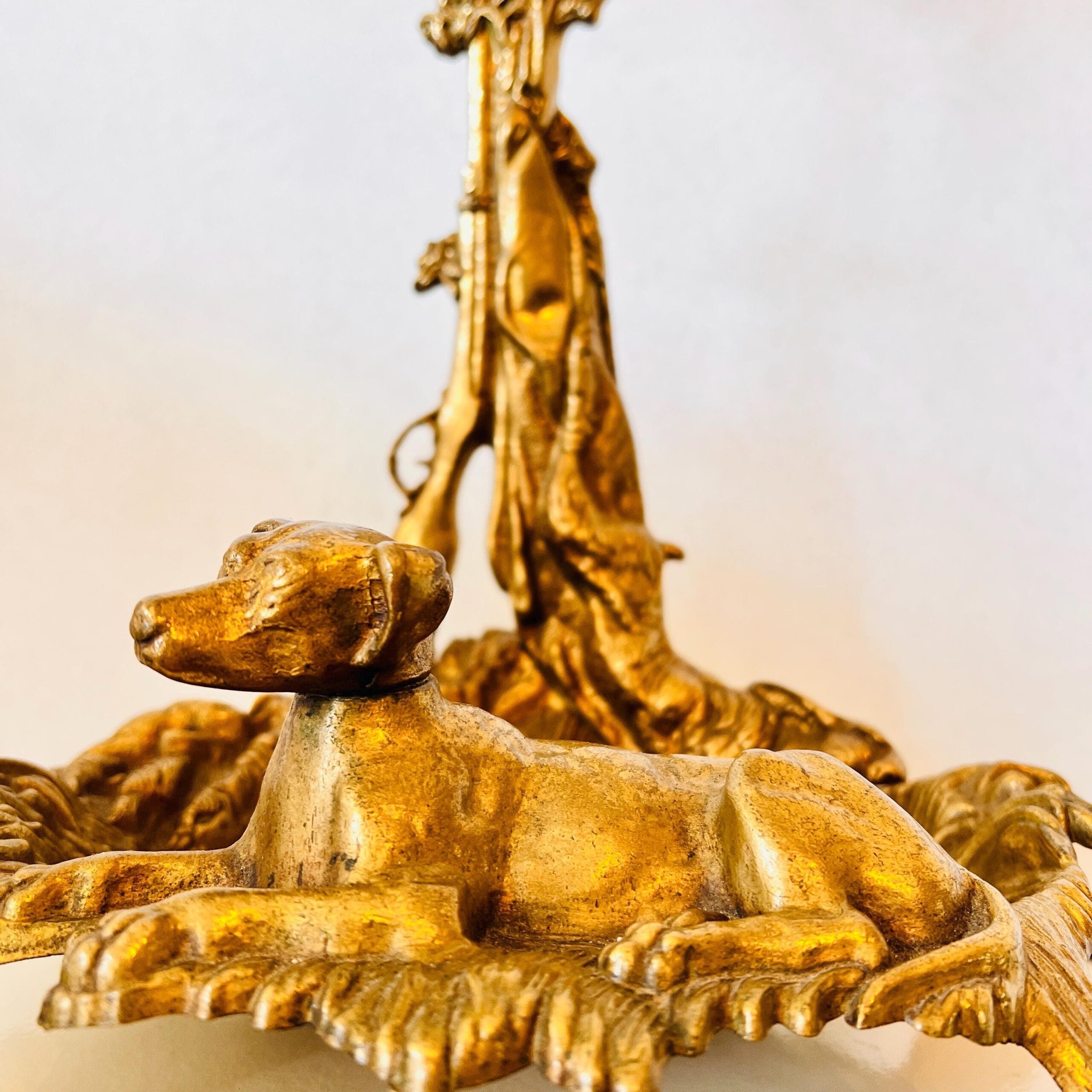 Brass Umbrella Stand – Vintage Cane or Fireplace Tool Holder, Hollywood Regency Style