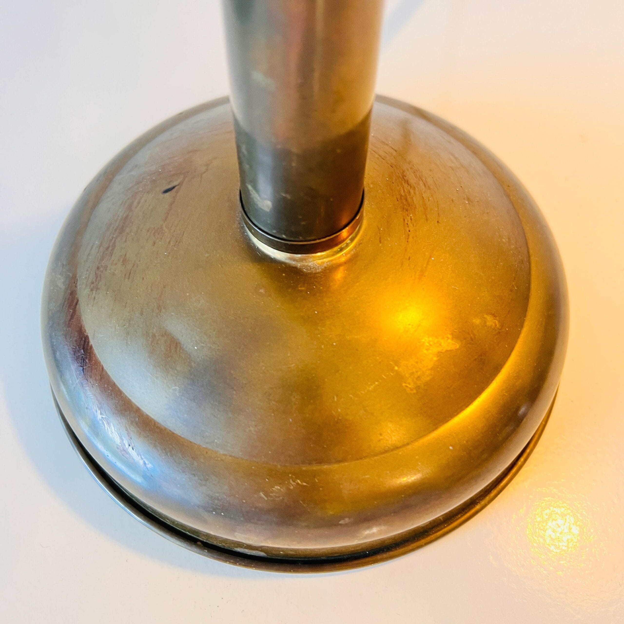 Frosted Glass Brass Desk Lamp with Flower Shade, Adjustable 70s Lighting, French Style Pate de Vere Table Light