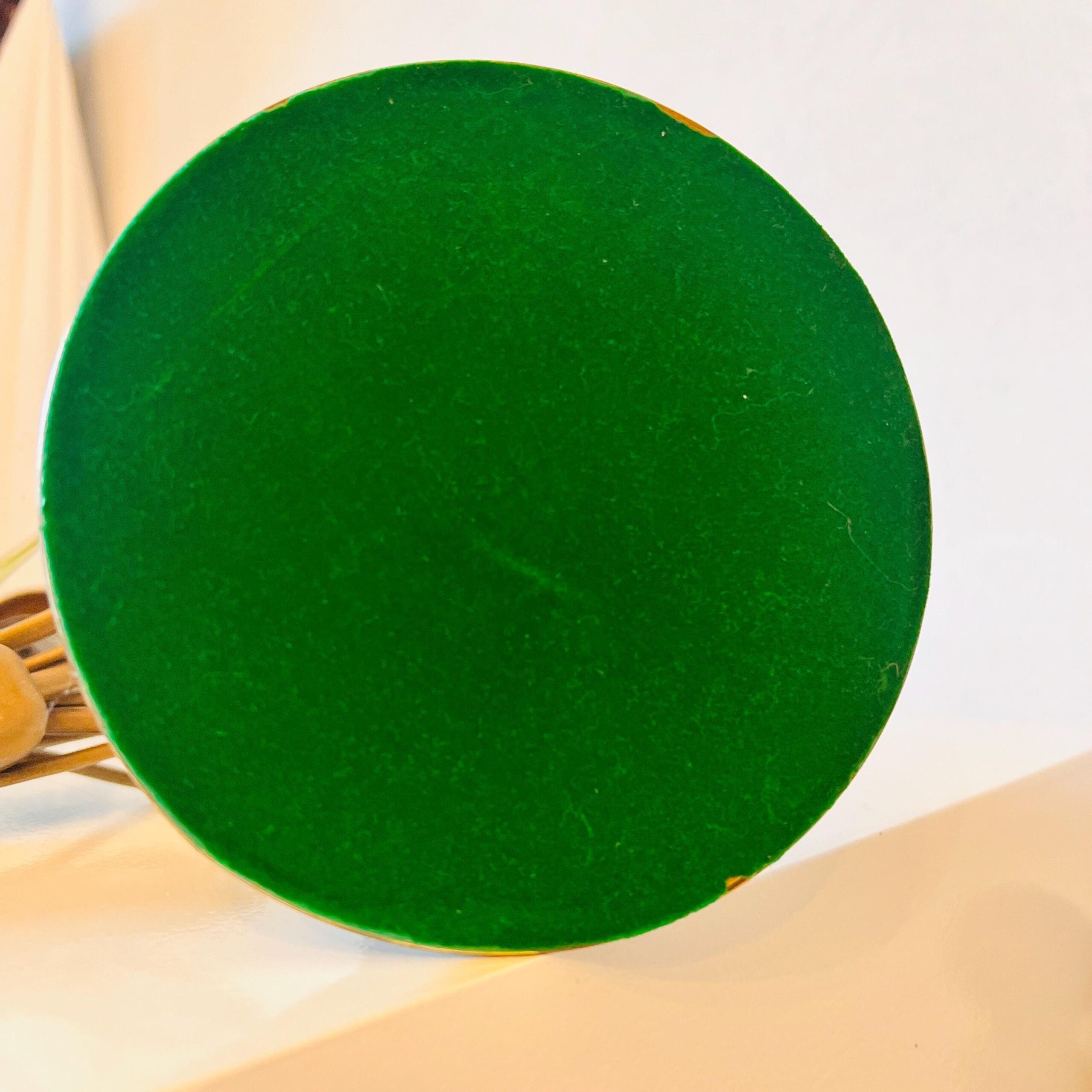 Frosted Glass Brass Desk Lamp with Flower Shade, Adjustable 70s Lighting, French Style Pate de Vere Table Light