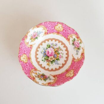 duplicate - Royal Albert Lady Carlyle Bowl – Bone China Dish, English Floral Serving Bowl