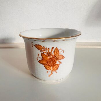 duplicate - Herend Porcelain Planter – Handpainted Chinese Bouquet Pot, Collectible Floral Cachepot