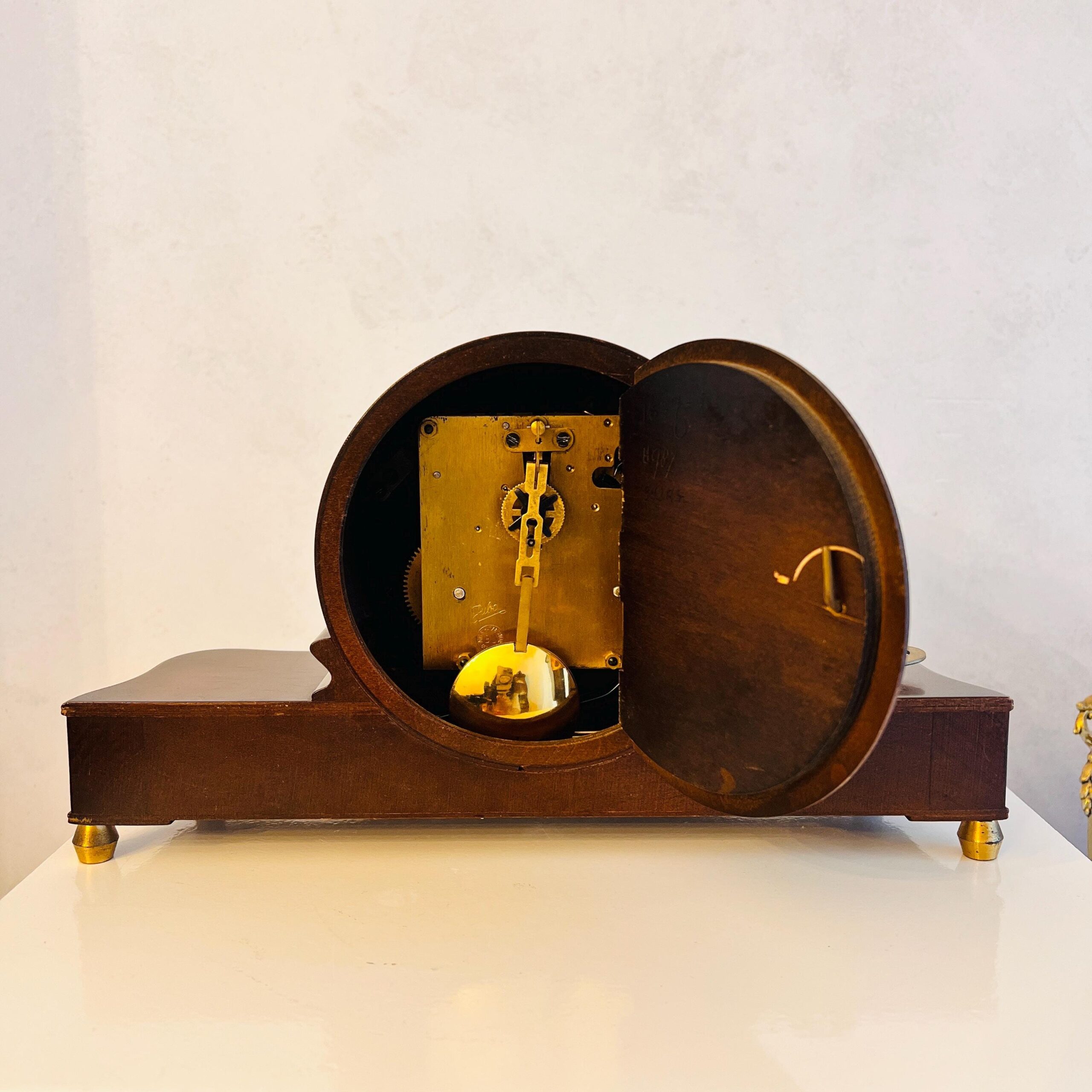 Vintage Juba Pendulum Clock, Home Decor, Antique Mantel Clock