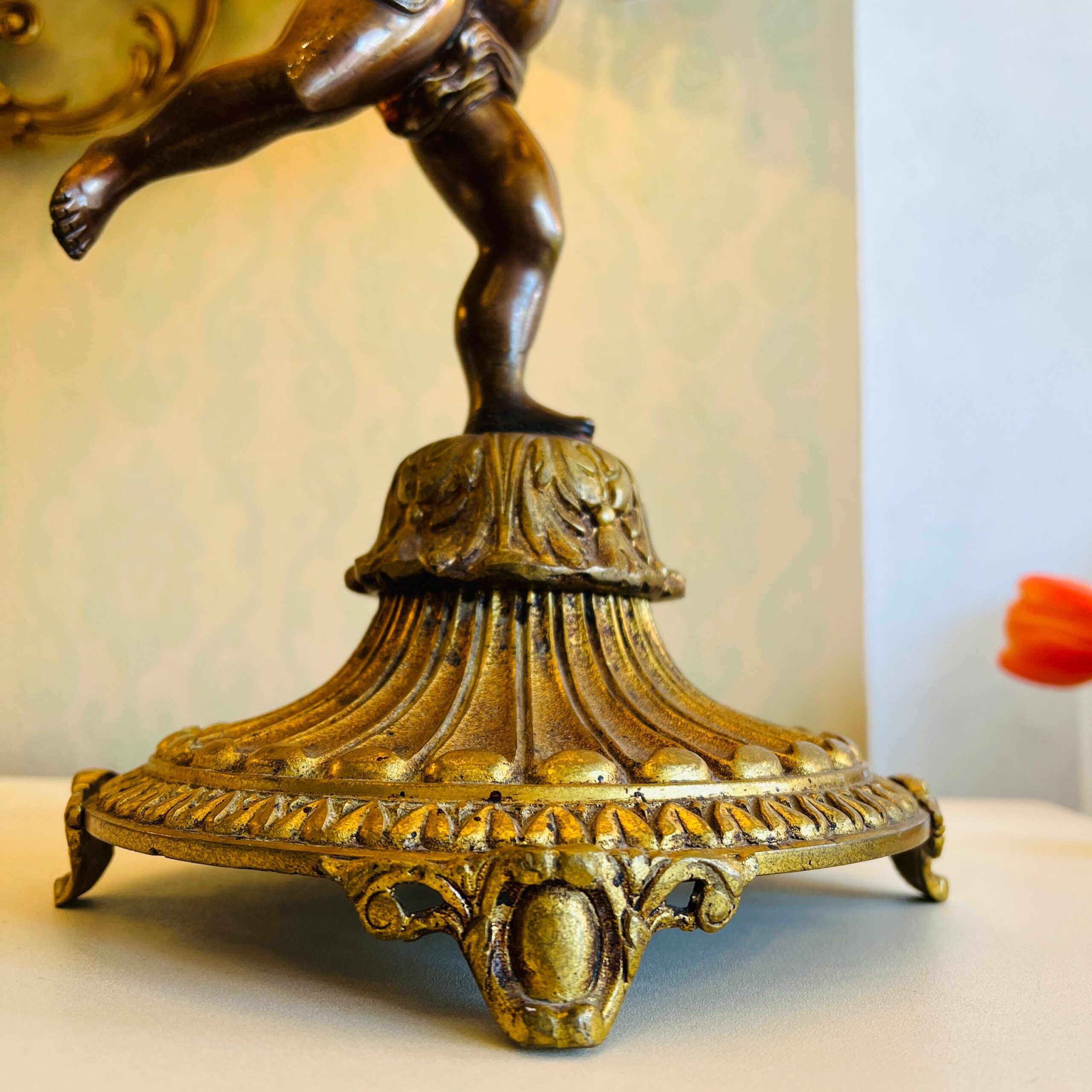 One of a kind French Lamp, Cherub Lamp , Rococo Style, Vanity Lamp, Home Decor, Interior Design