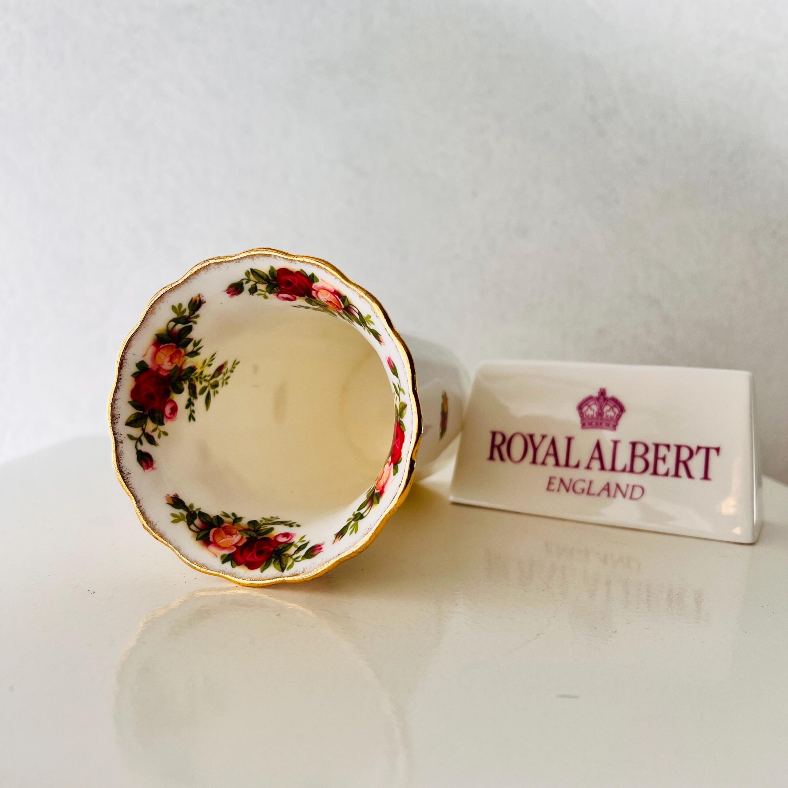 Royal Albert Old Country Roses Vase: English Bone China Floral Decor
