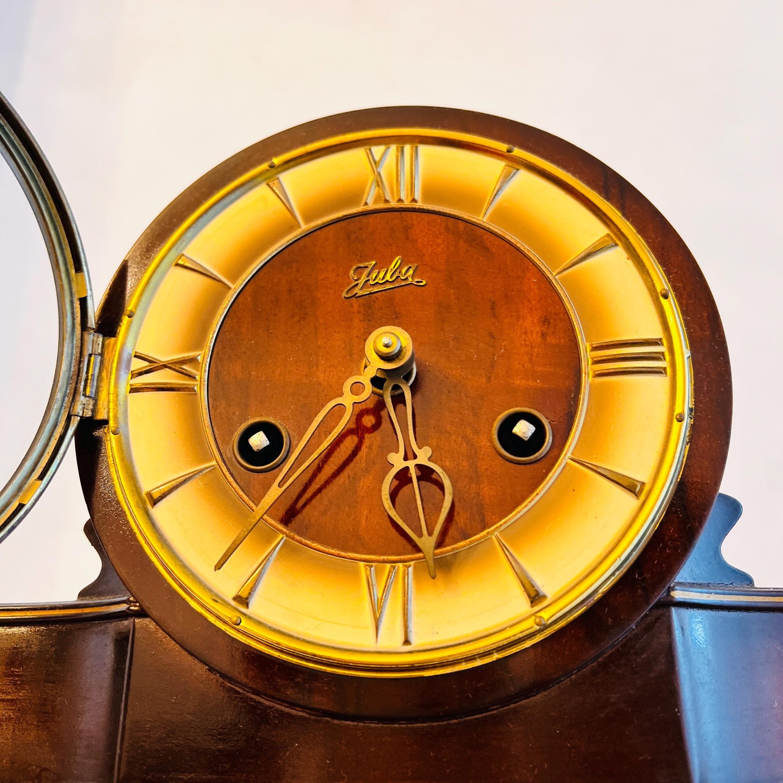 Vintage Juba Pendulum Clock, Home Decor, Antique Mantel Clock