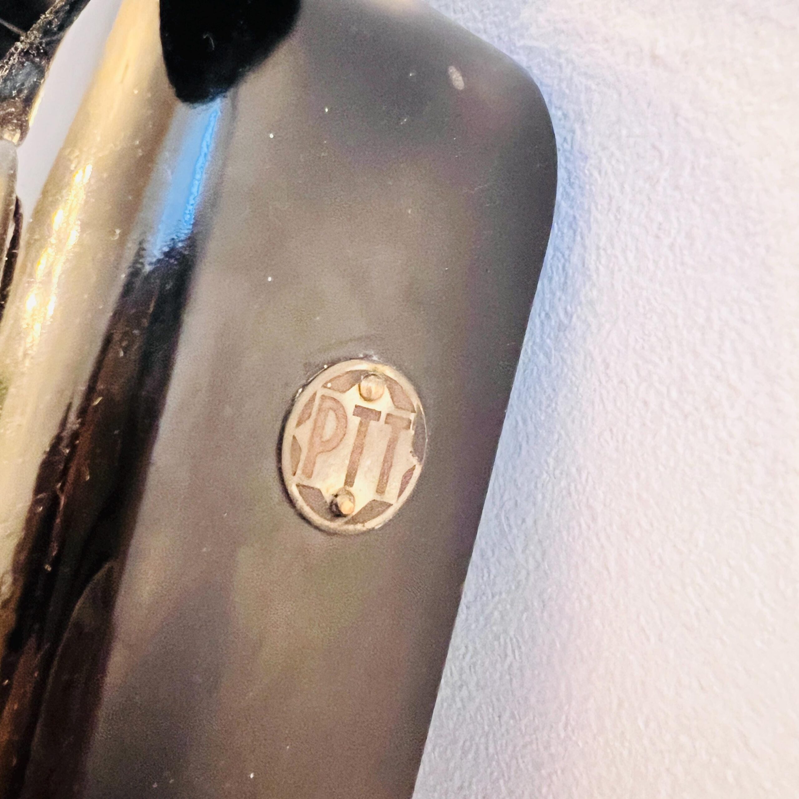 Vintage Black Rotary Wall Telephone - Dutch PTT '40s