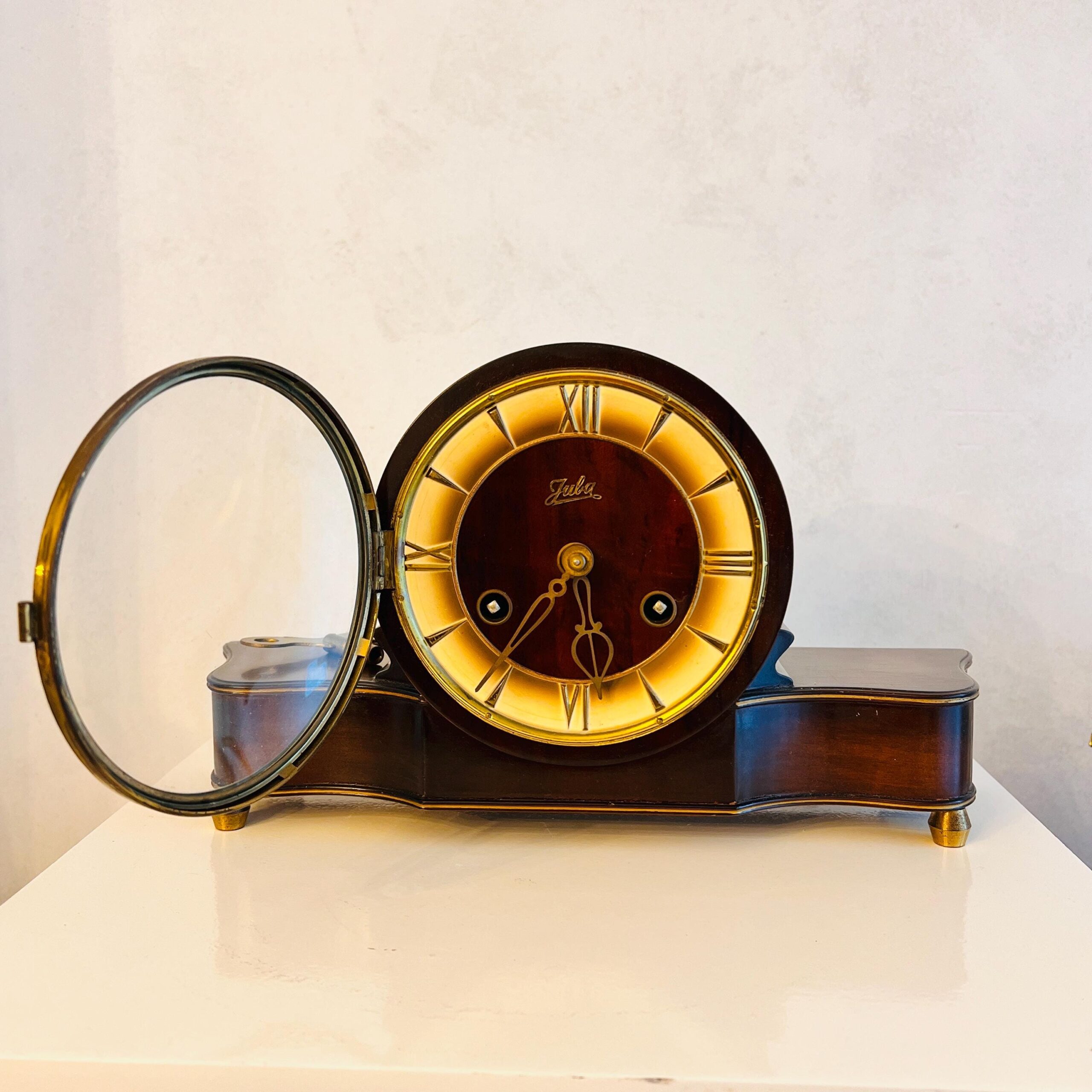 Vintage Juba Pendulum Clock, Home Decor, Antique Mantel Clock
